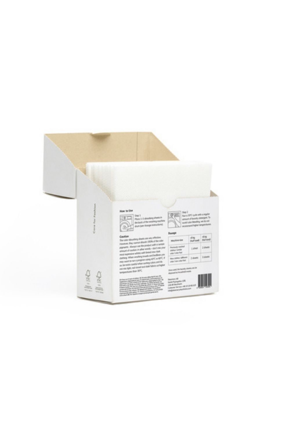 Fargeabsorberende våtservietter