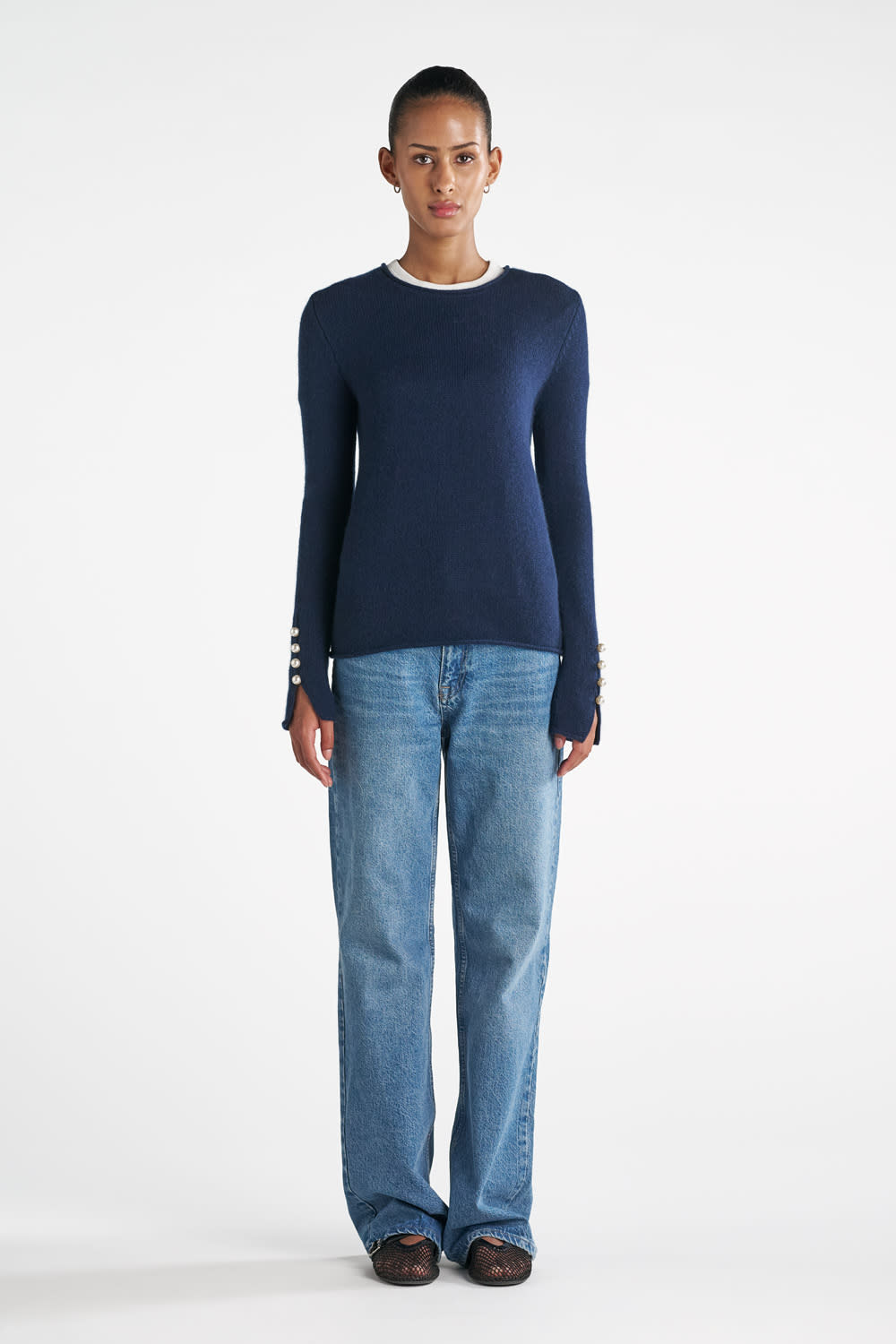 Abbelone Genser - Marineblå