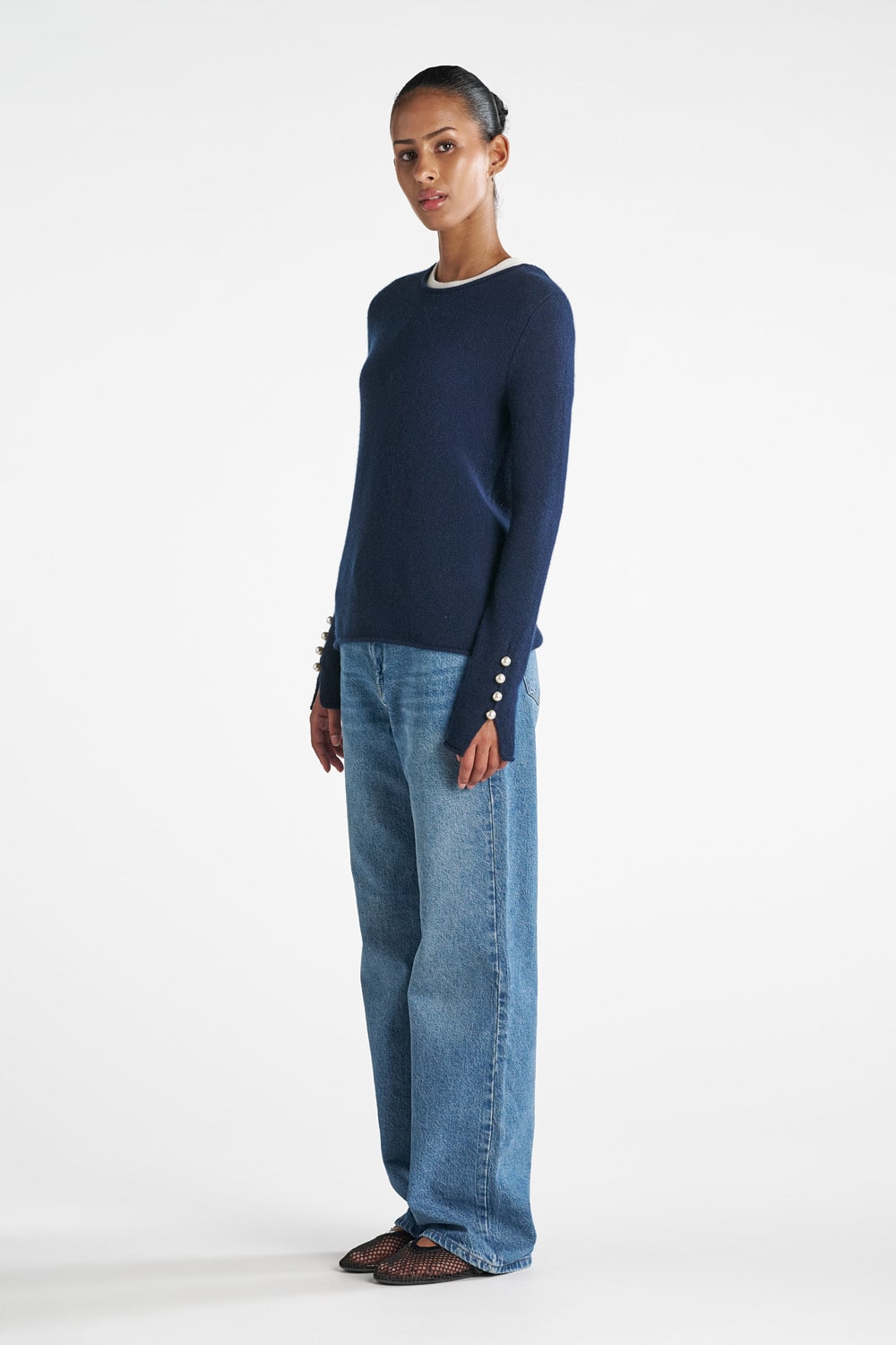 Abbelone Genser - Marineblå