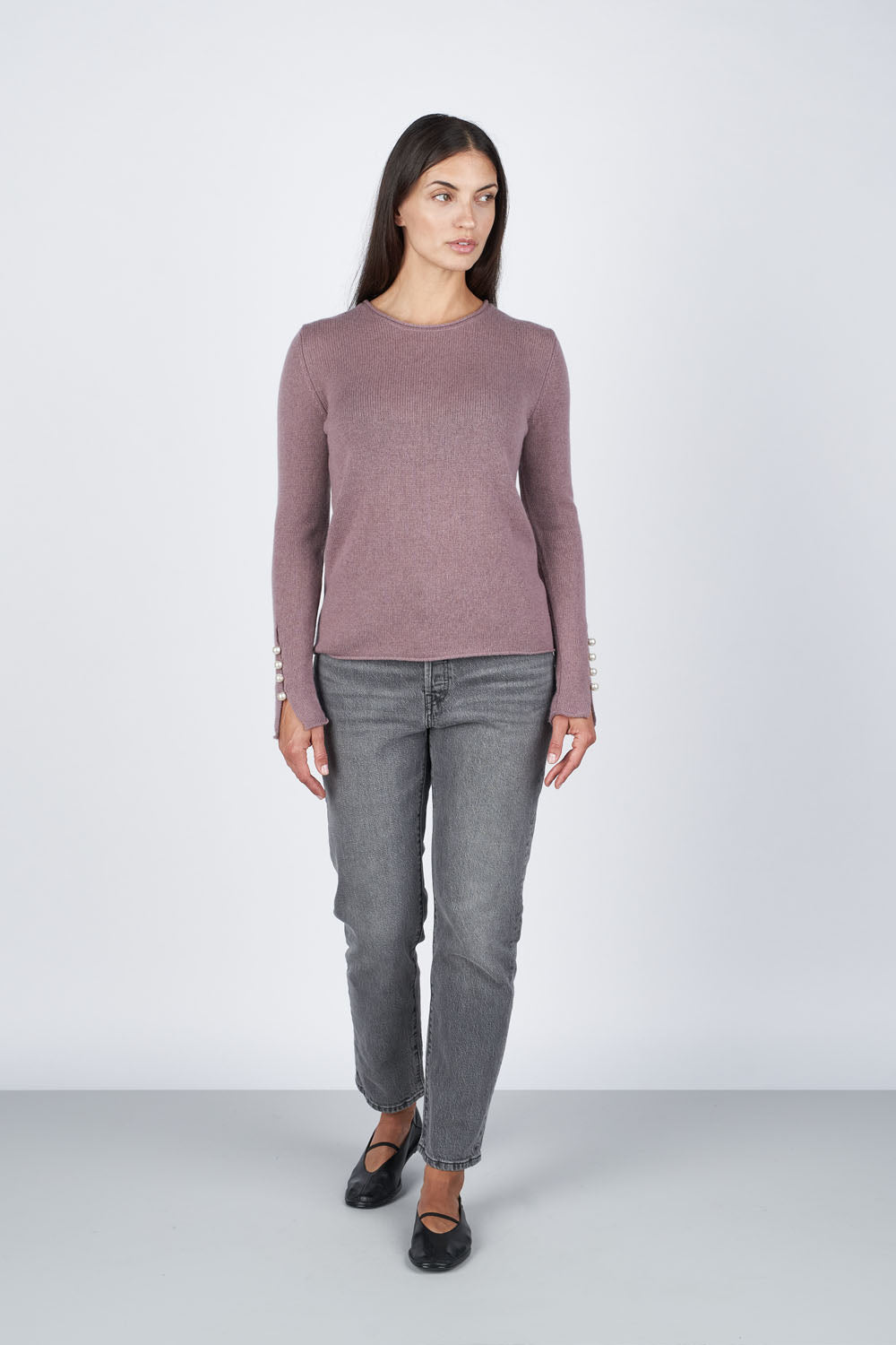 O'TAY Abbelone Sweater Blouses Aubergine