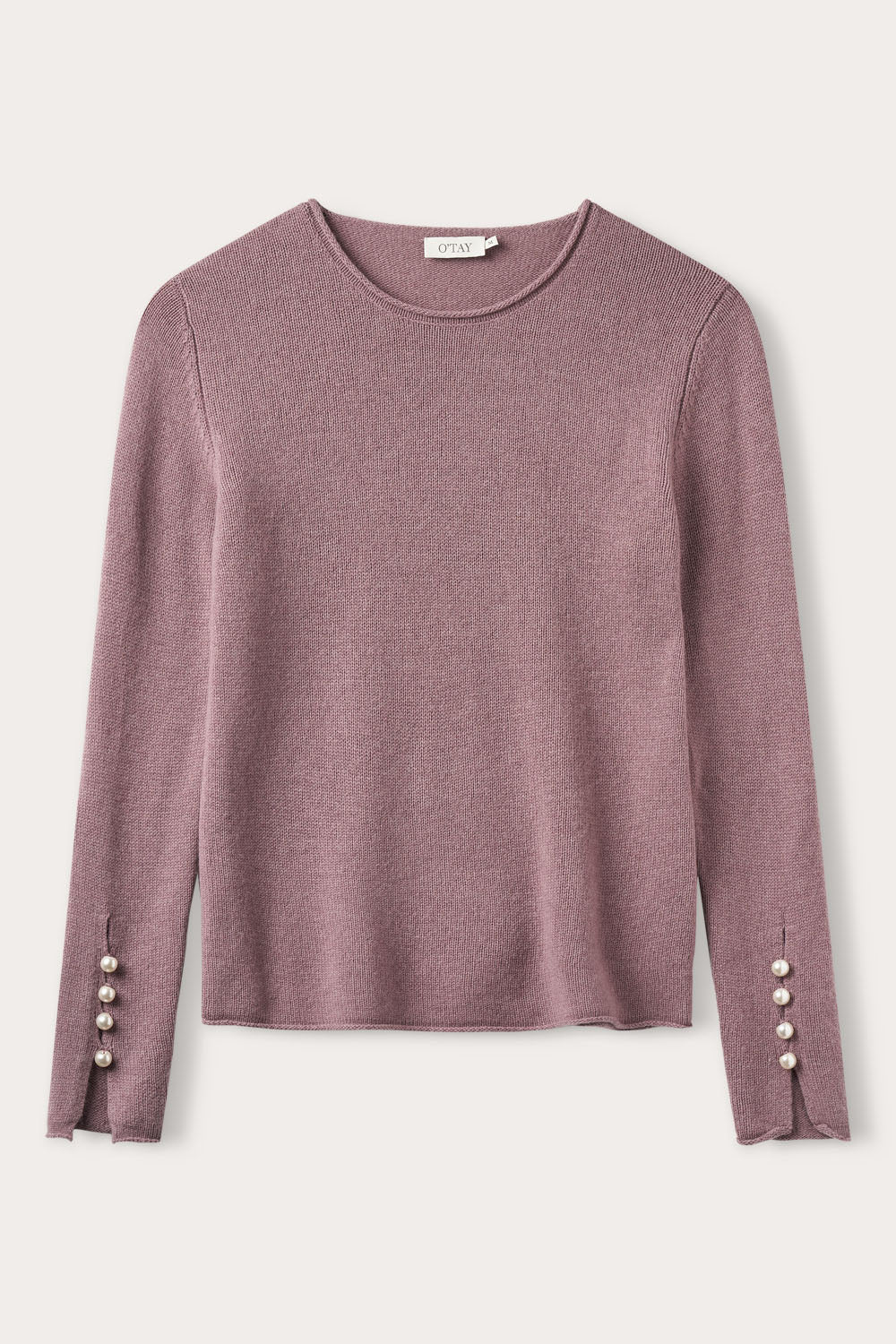 O'TAY Abbelone Sweater Blouses Aubergine