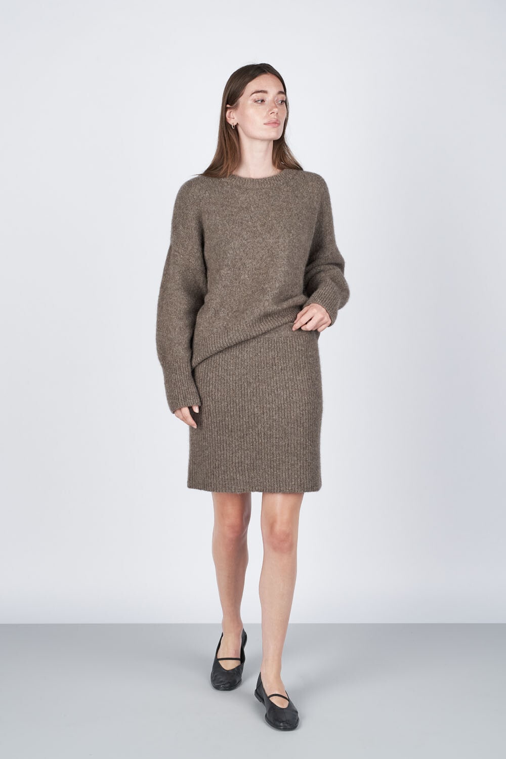 Darla-skjørt - Sjokoladefarget