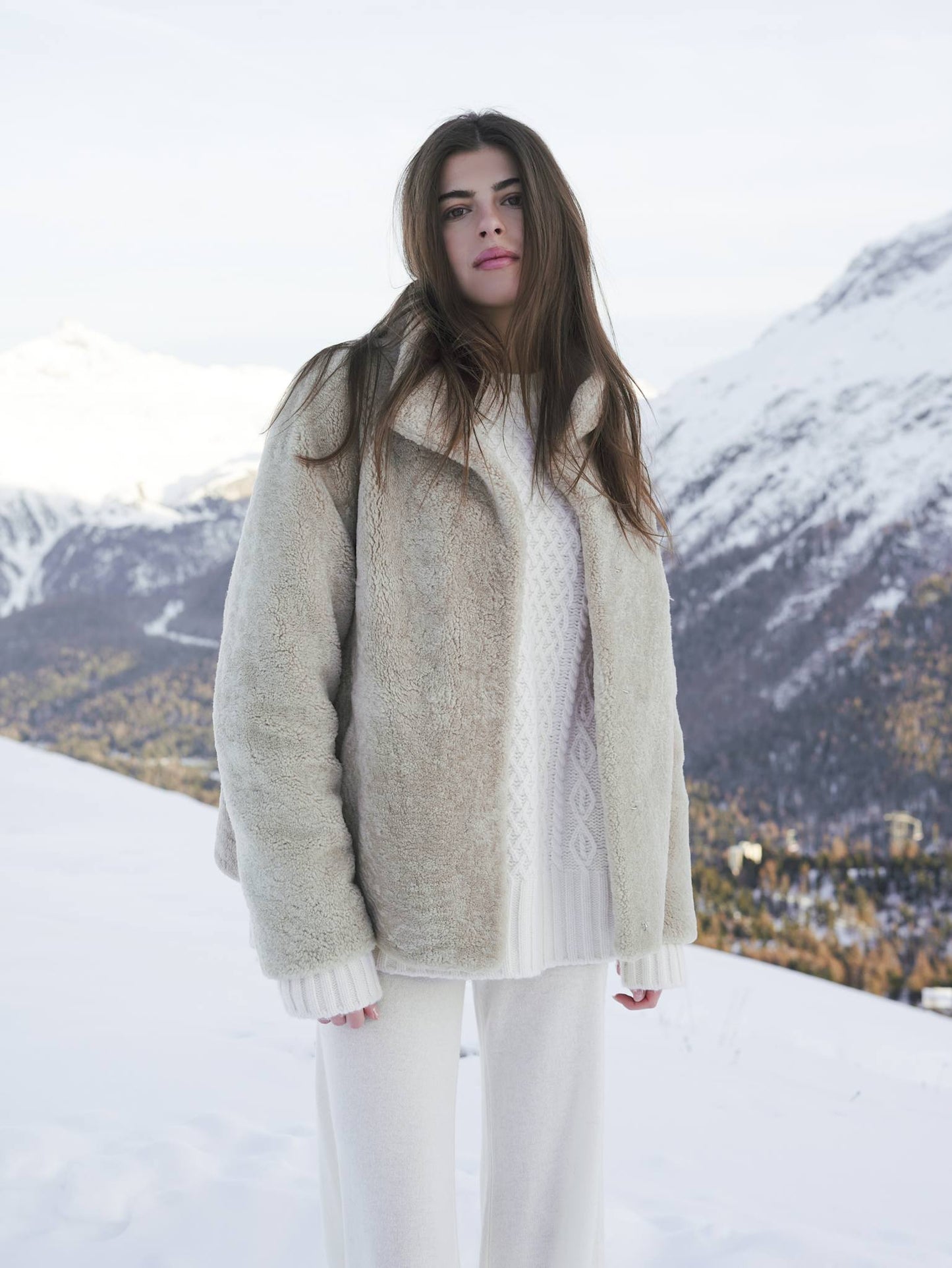 Nalani-kåpe - Mørk beige