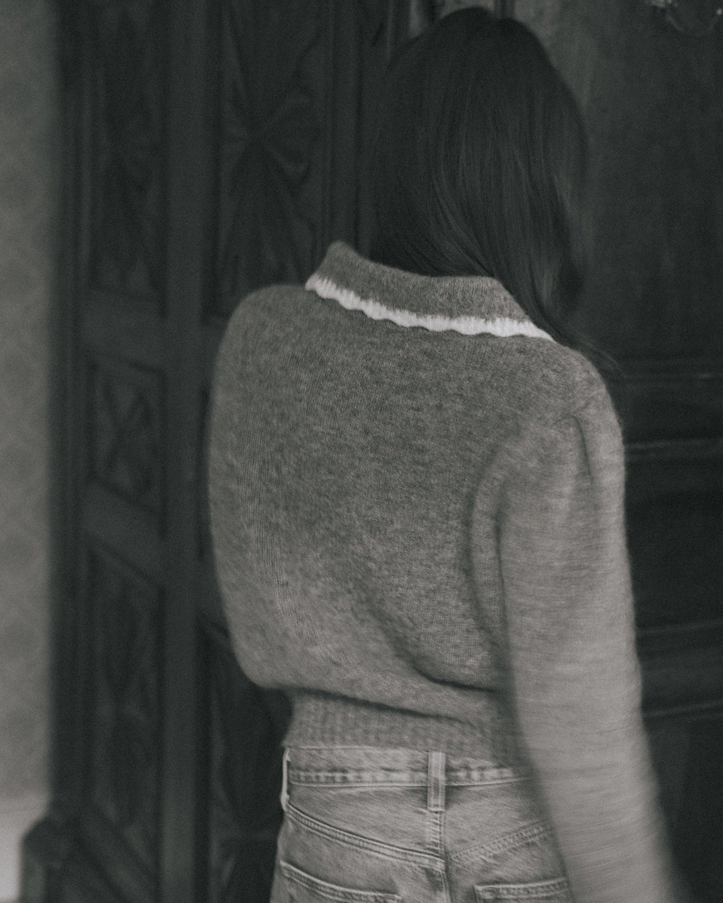 Isabella Cardigan - Gråmelert