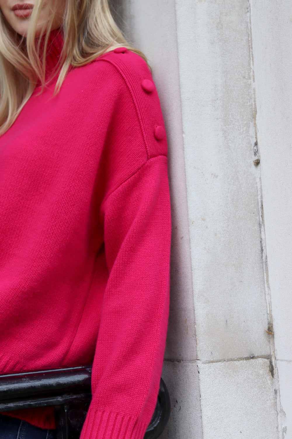 O'TAY Dagmar Sweater Blouses Hot Pink