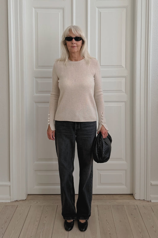 Abbelone Genser - Varm Beige