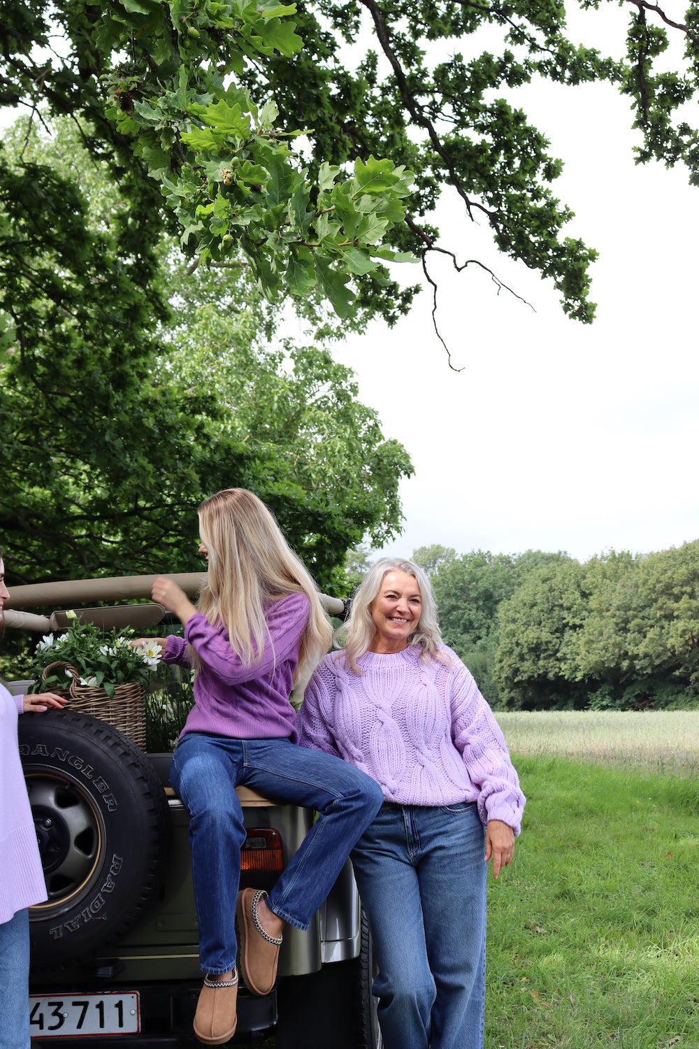 O'TAY Drew Sweater Blouses Hint of Violet