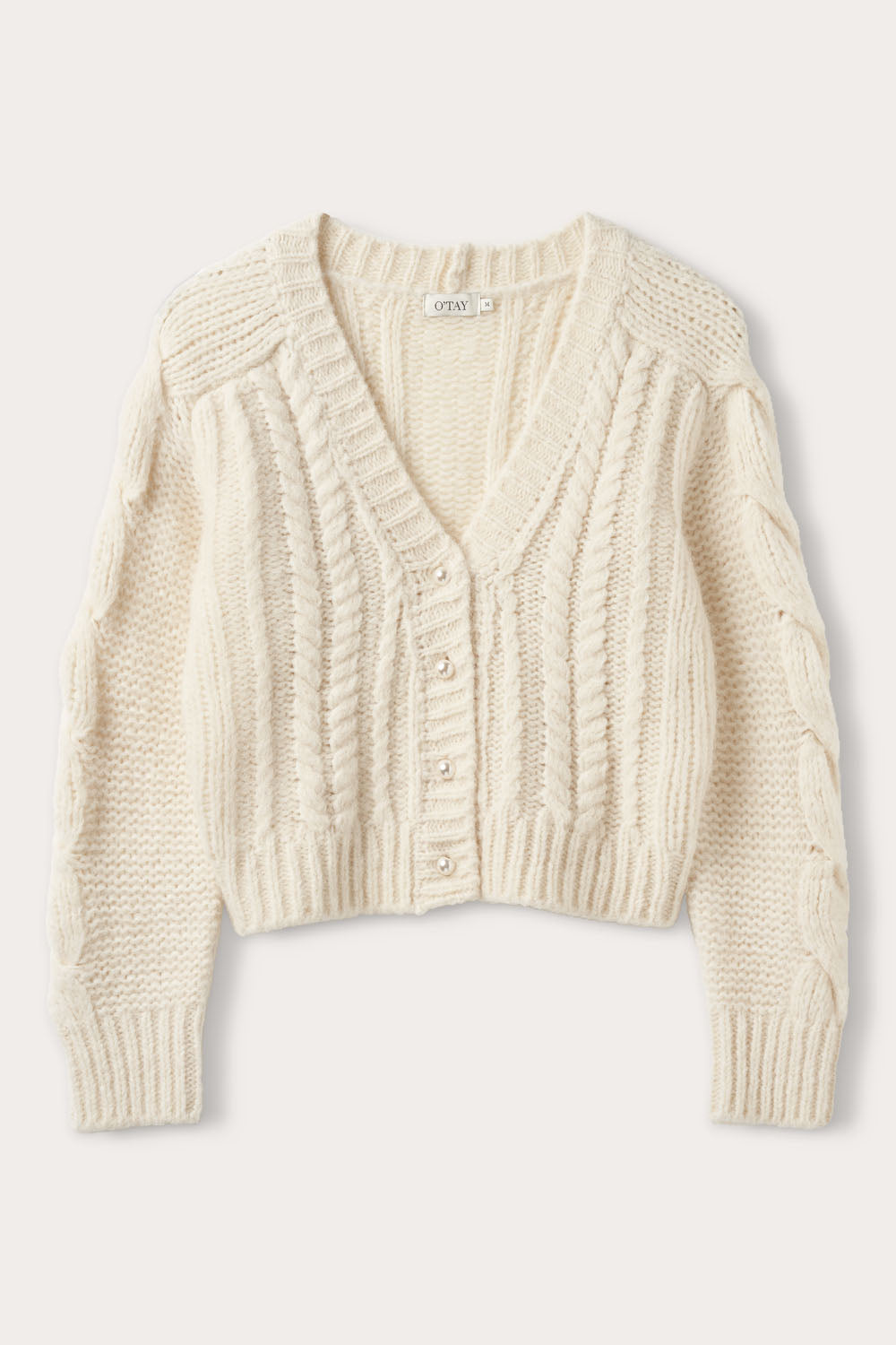 O'TAY Elma Cardigan Cardigans Off White