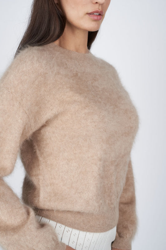Fabiana Bluse - Camel Melange