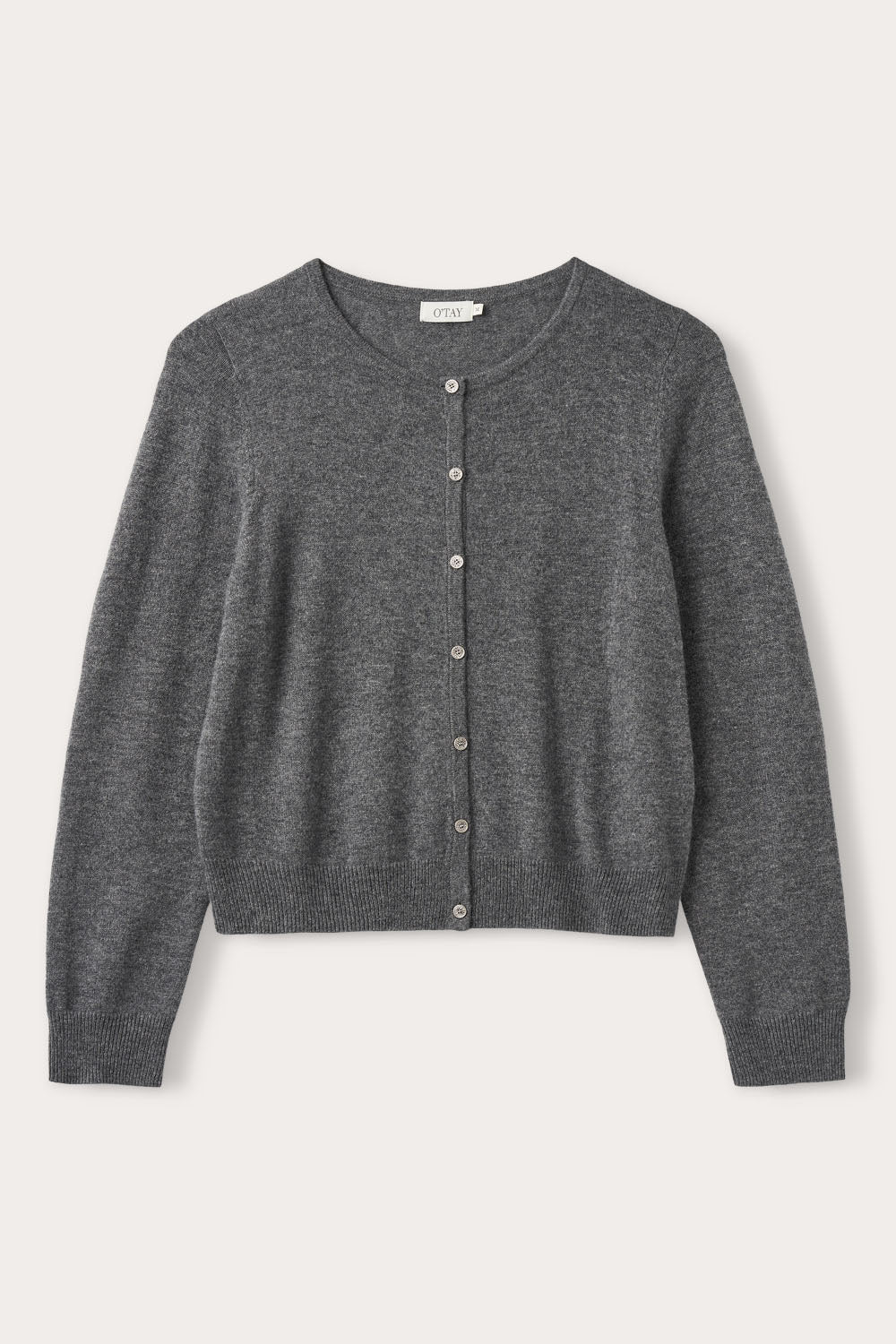 O'TAY Fenix Cardigan Cardigans Dark Grey Melange