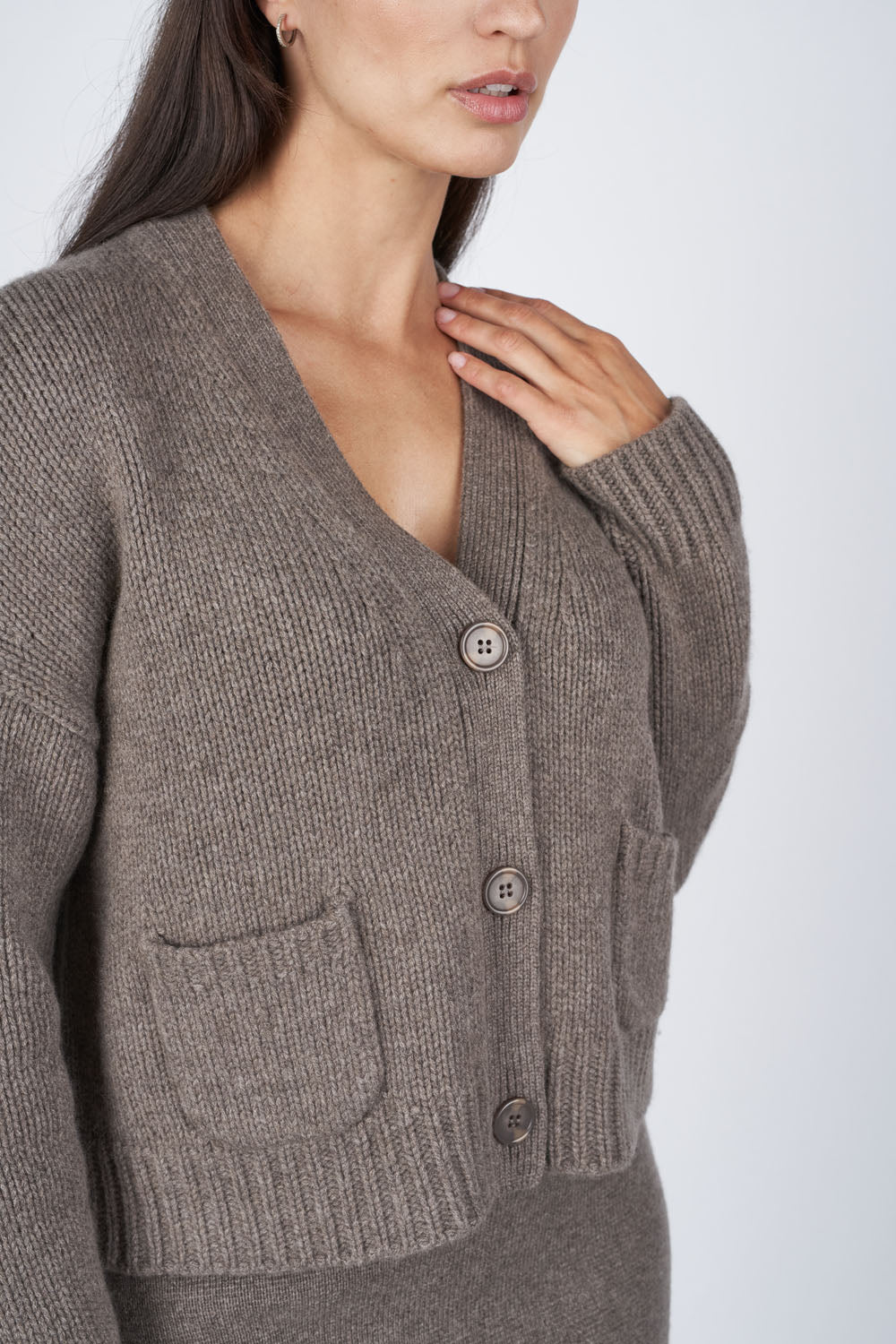 O'TAY Feodora Cardigan Cardigans Brownstone