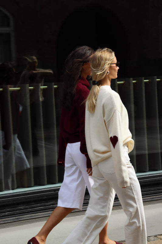 Kaia Genser - Off White/Bordeaux