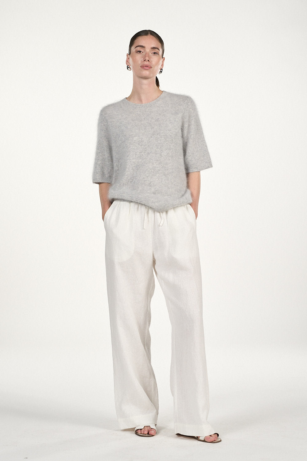 Izzie T-Shirt - Soft Grey