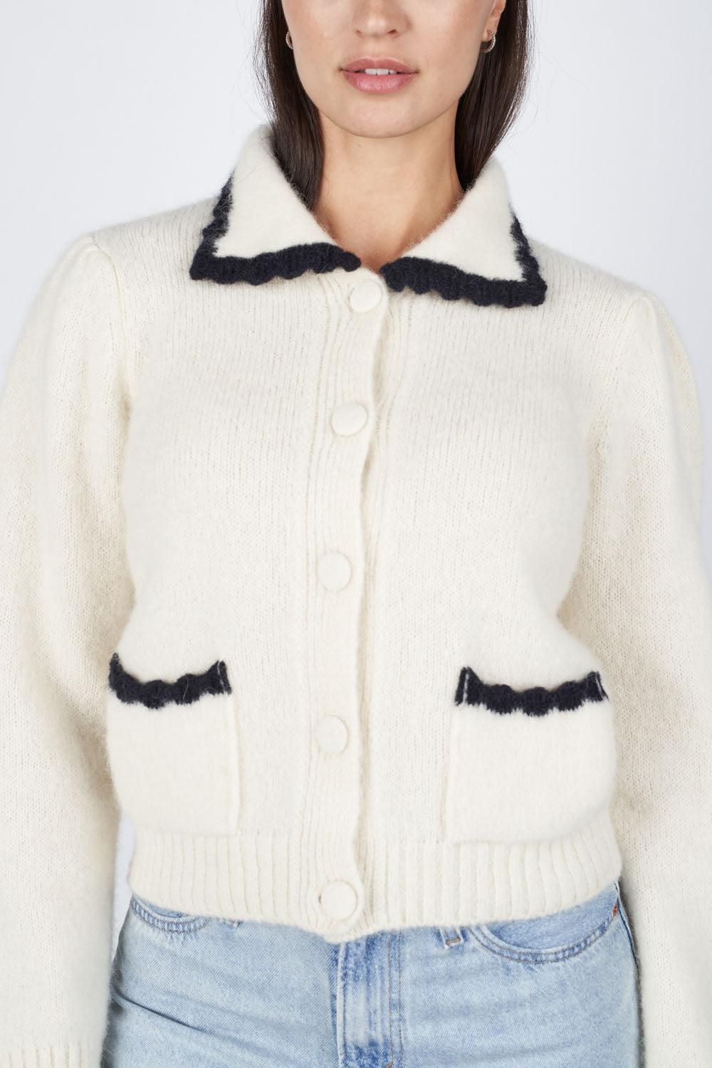 O'TAY Isabella Cardigan Cardigans Off White