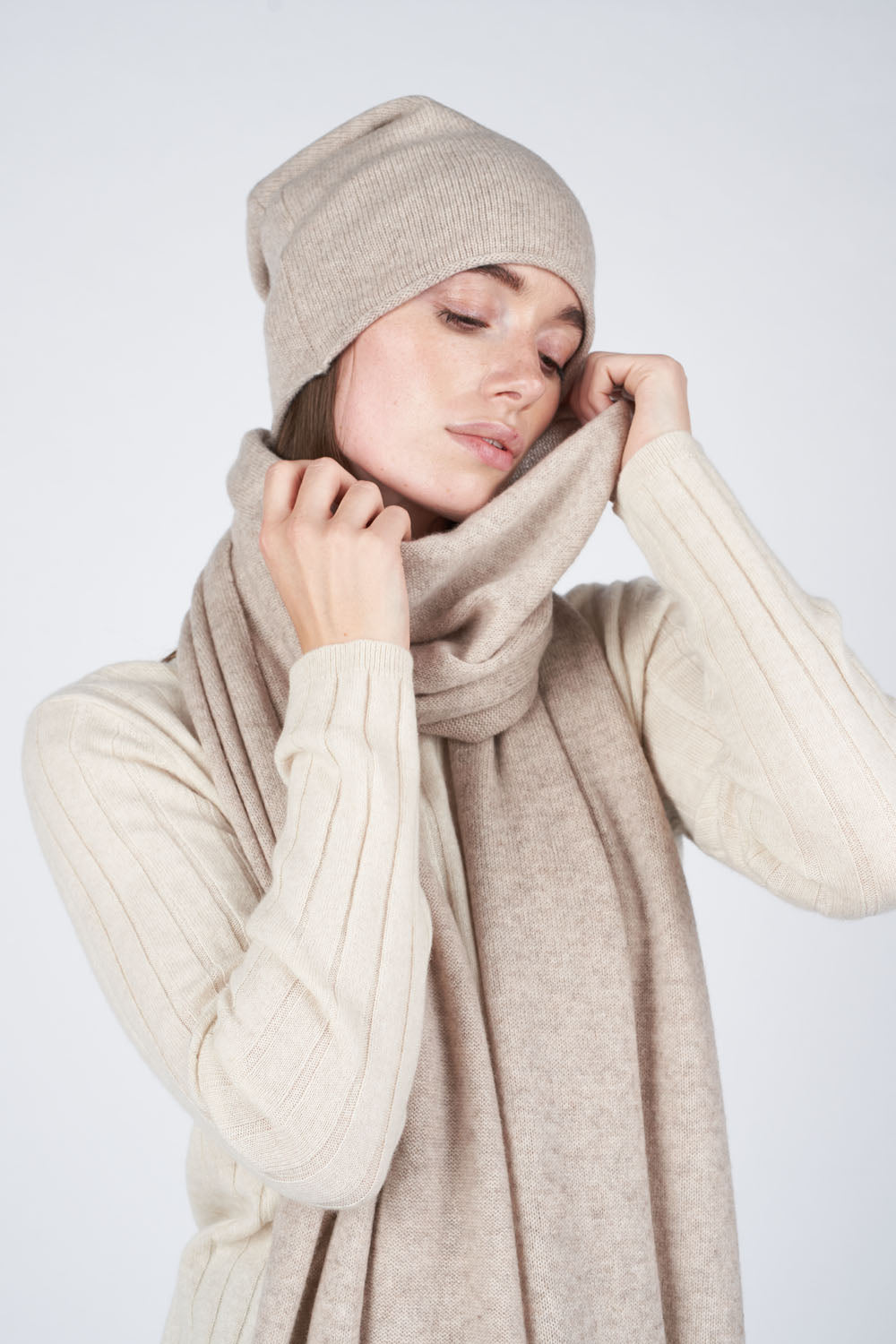 O'TAY Jamilla Beanie Beanie Beige Melange