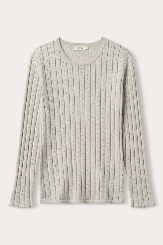 Kristin Bluse - Lys Grå