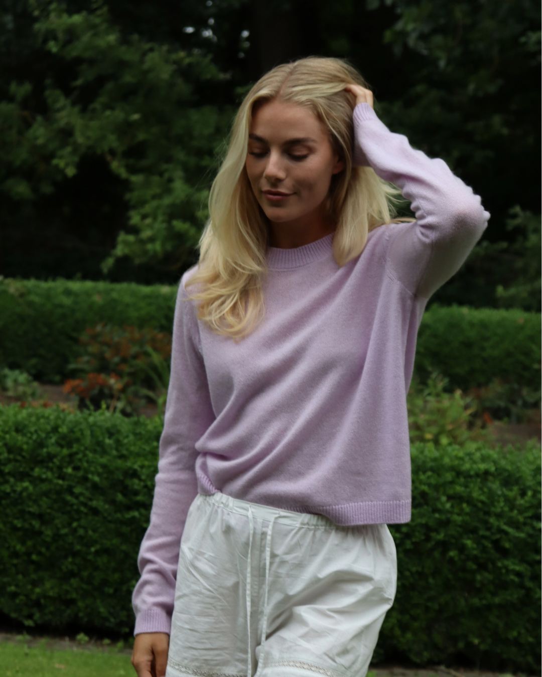 Lace Blouse - Soft lavendar