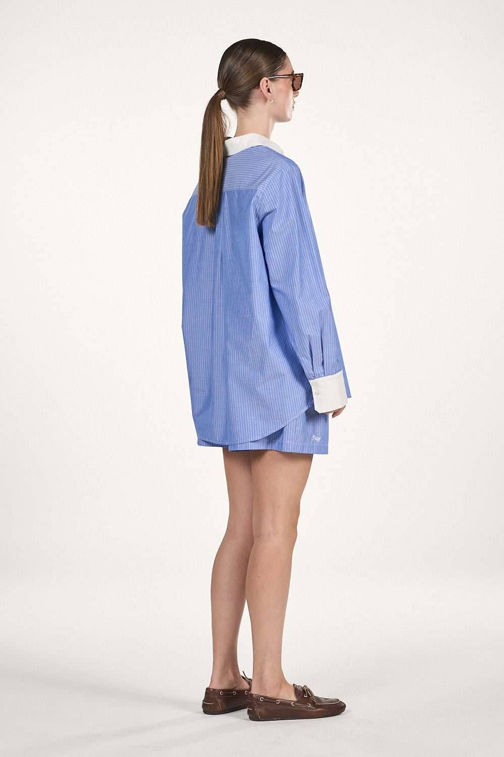 Macha Shorts - Blå Stripe