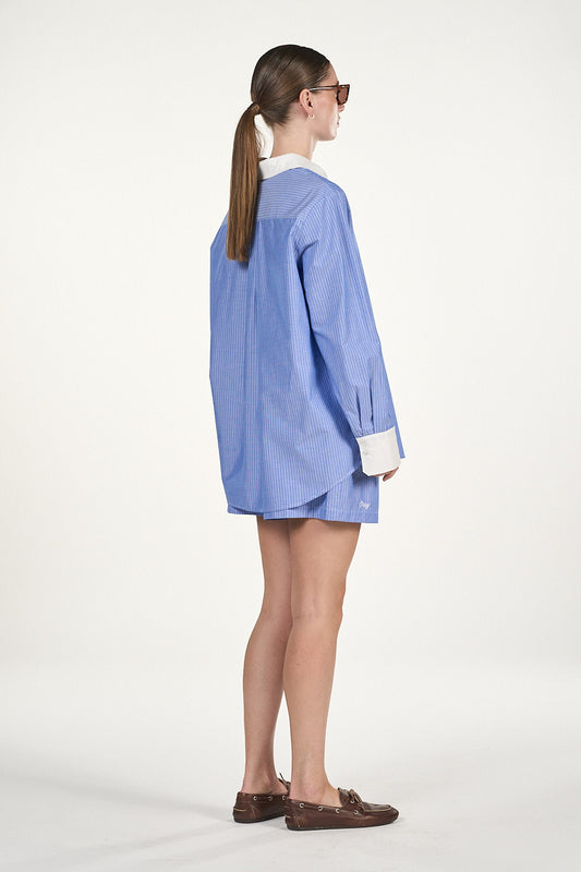 Macha Shorts - Blue Stripe