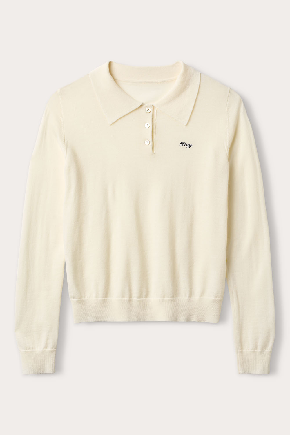 Melis Polo-bluse - Kremfarget