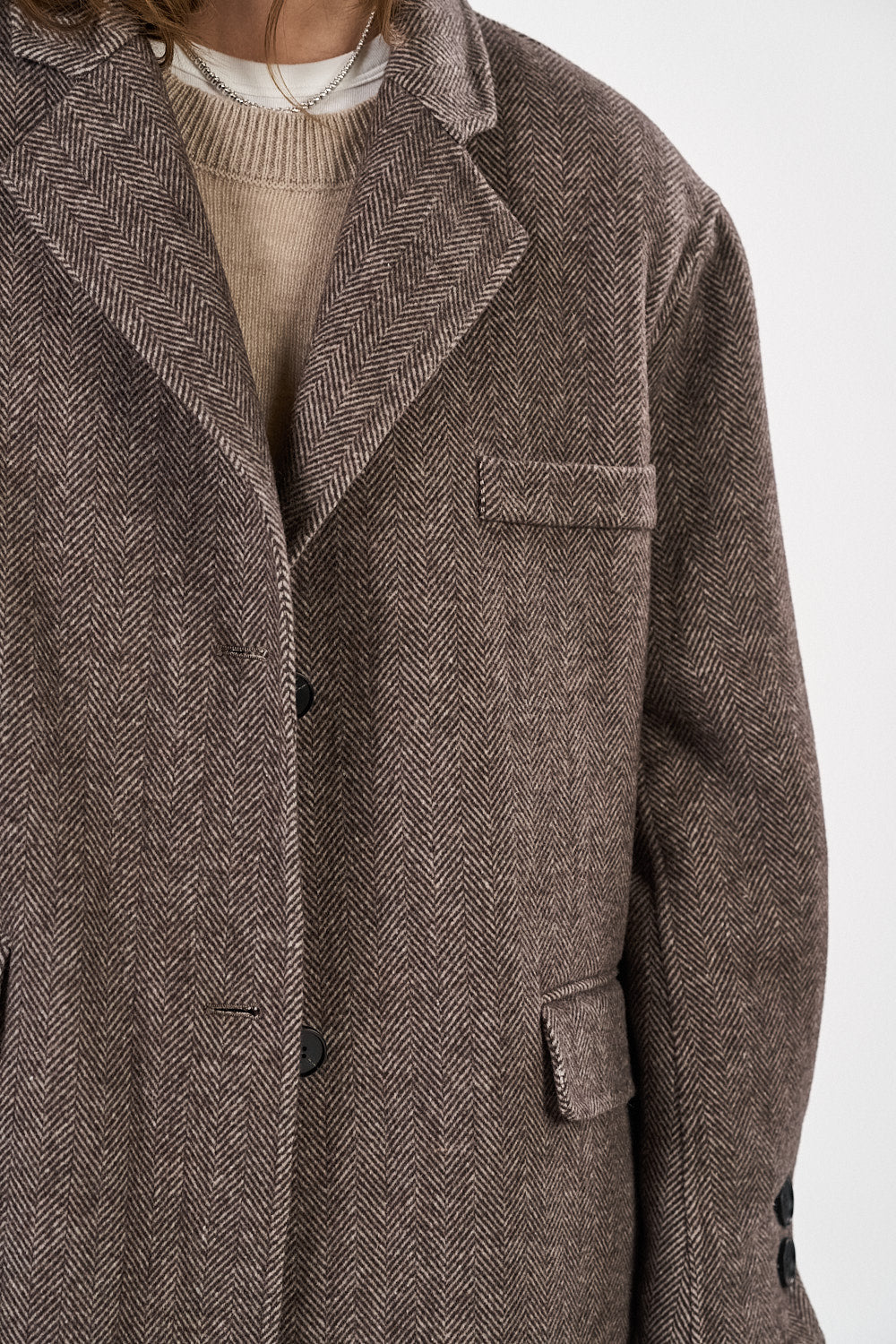 Nabila-kåpe - Grå/Brun