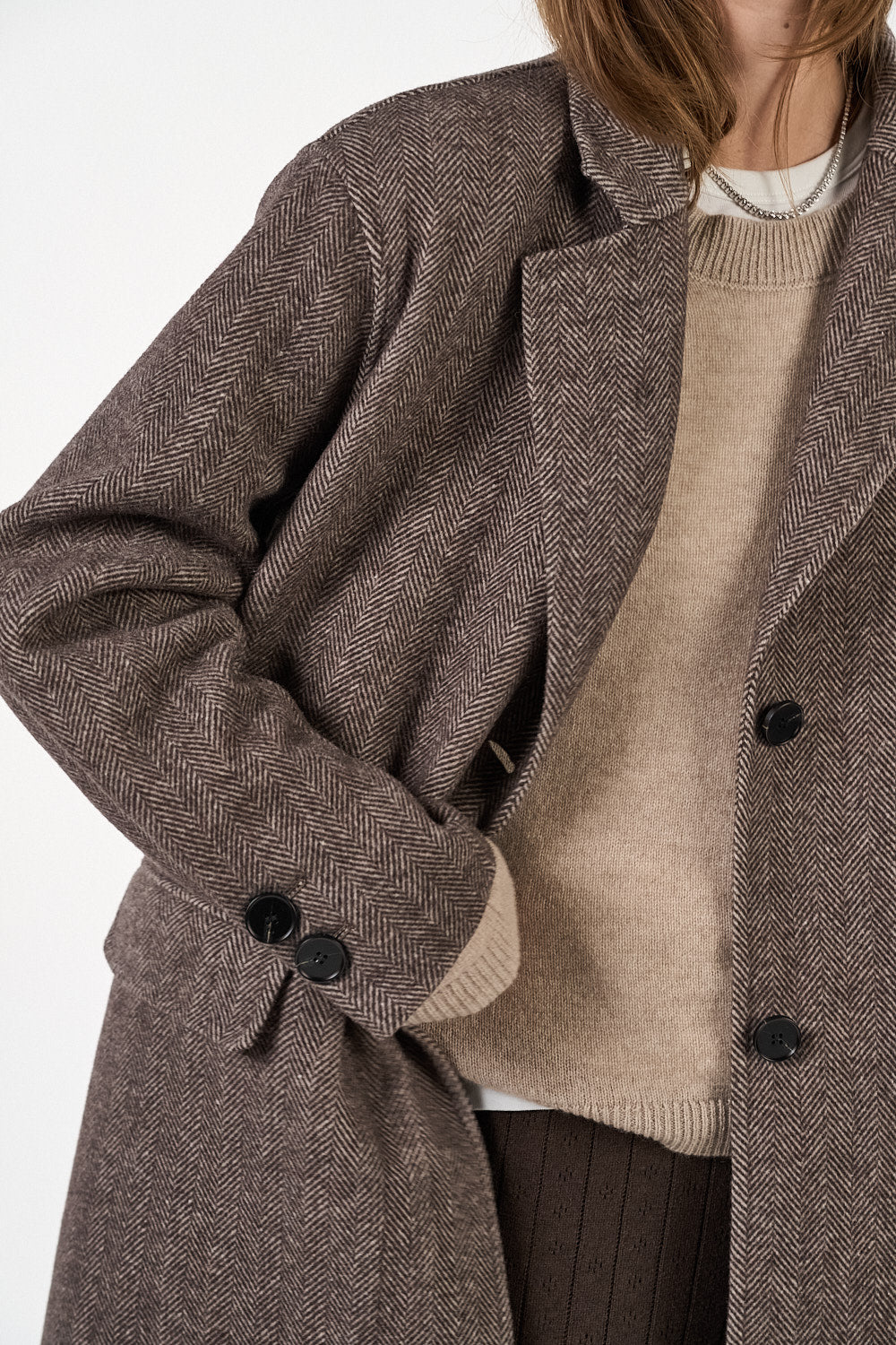 Nabila-kåpe - Grå/Brun