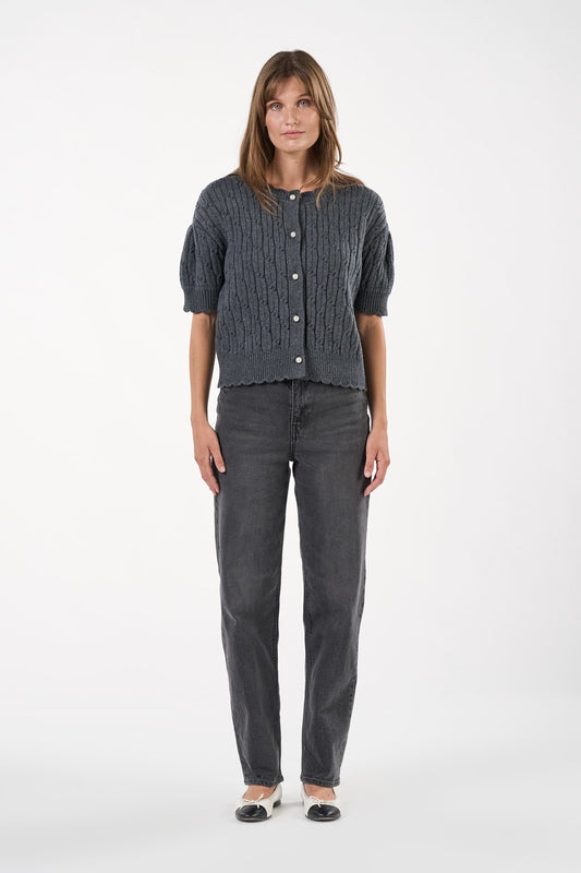 Noabelle Cardigan - Mørkegrå