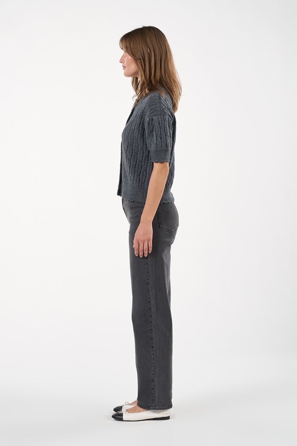 Noabelle Cardigan - Mørkegrå