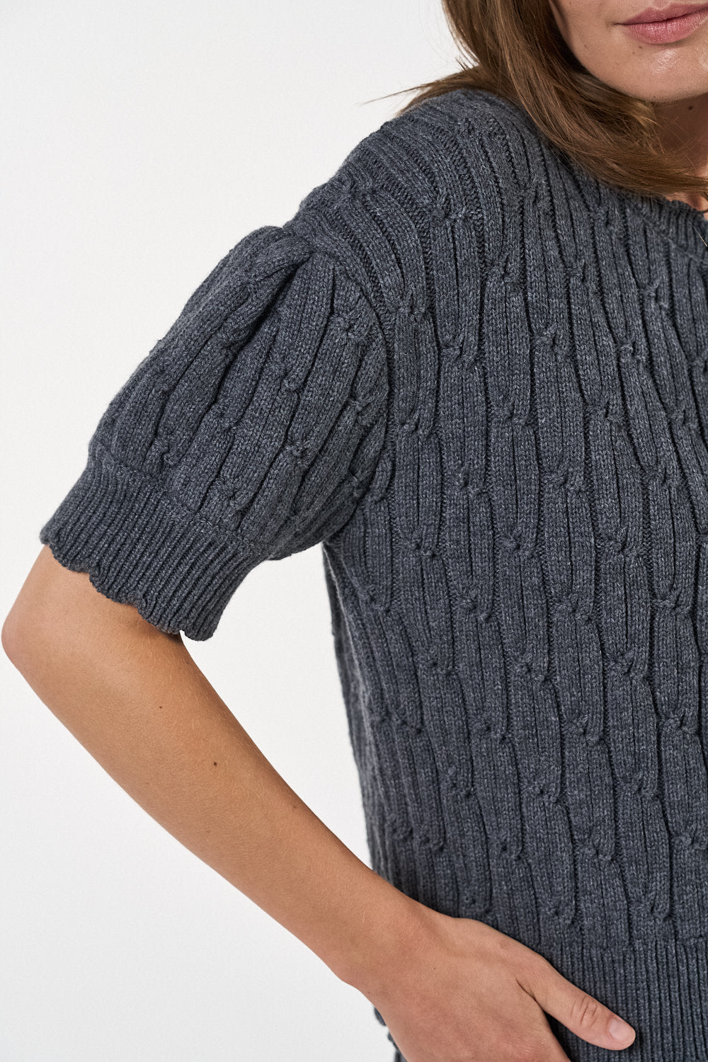 Noabelle Cardigan - Mørkegrå