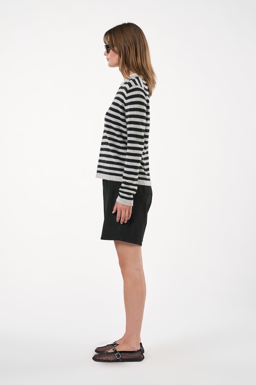 Nukaaka Bluse - Lys Grå/Svart