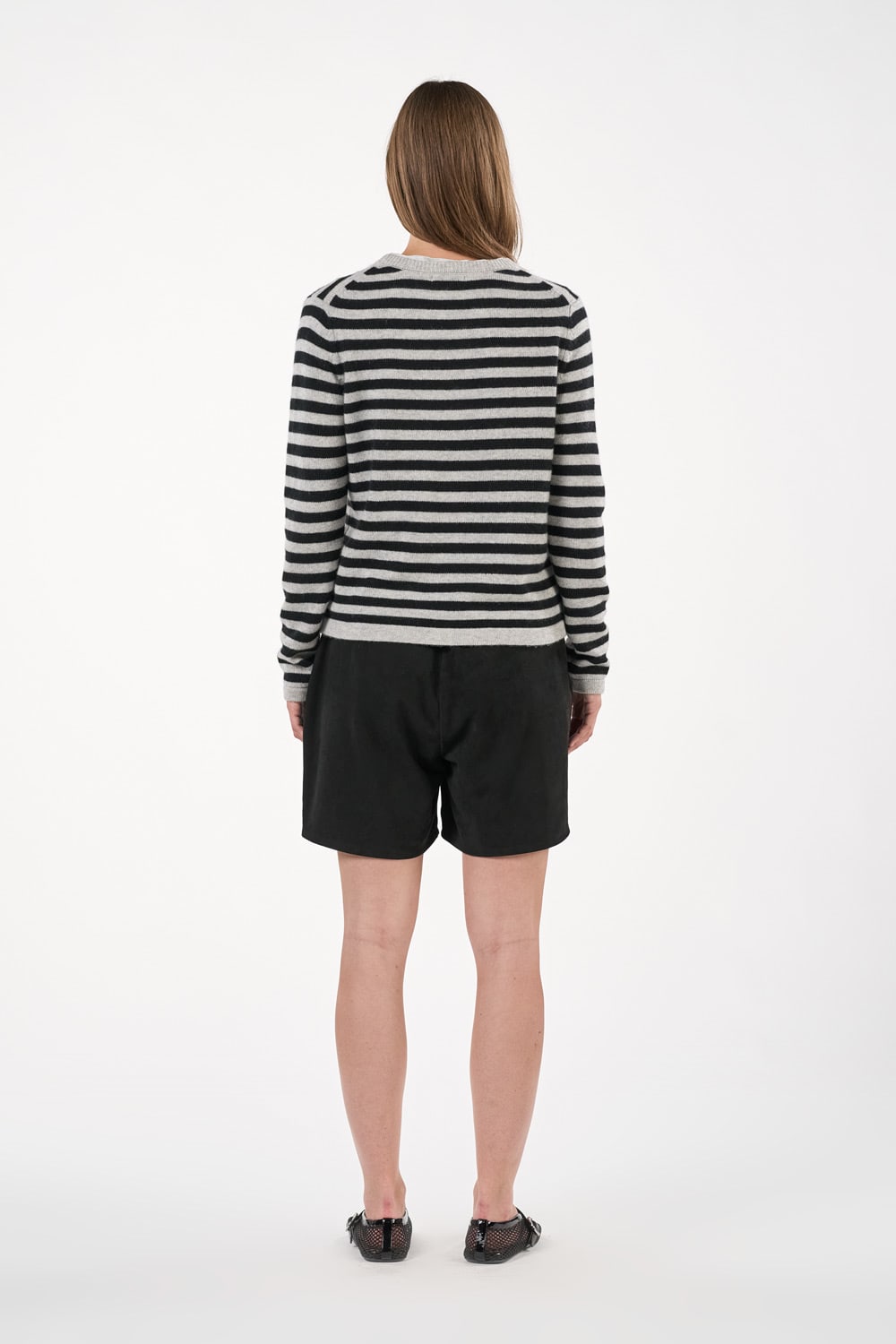 Nukaaka Bluse - Lys Grå/Svart