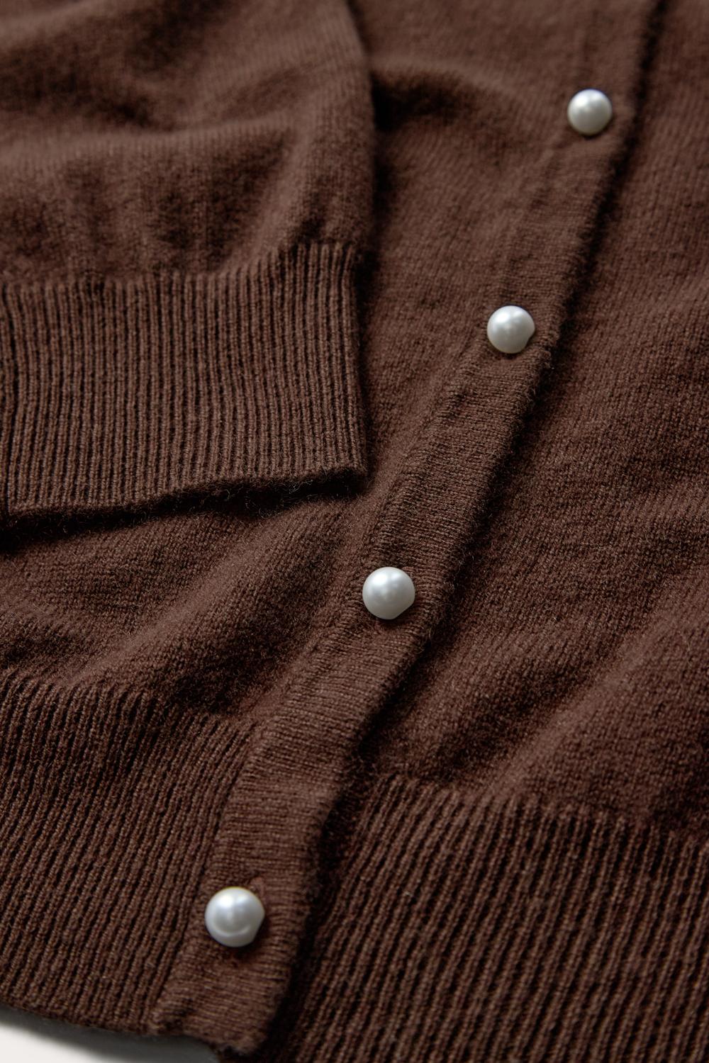 Victoria Cardigan - Espresso