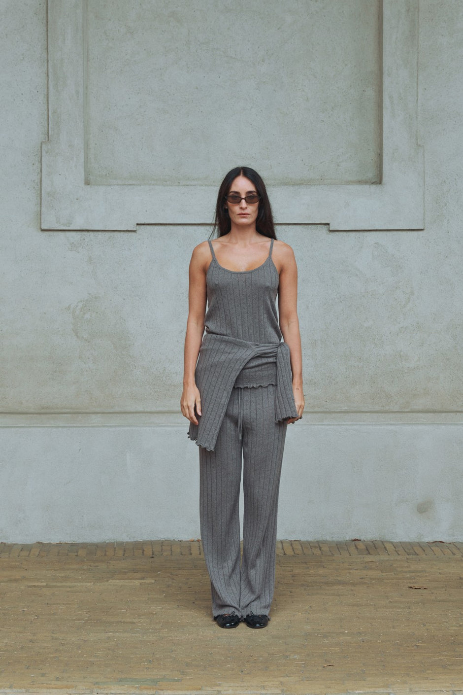 Carla Top - Brown Melange