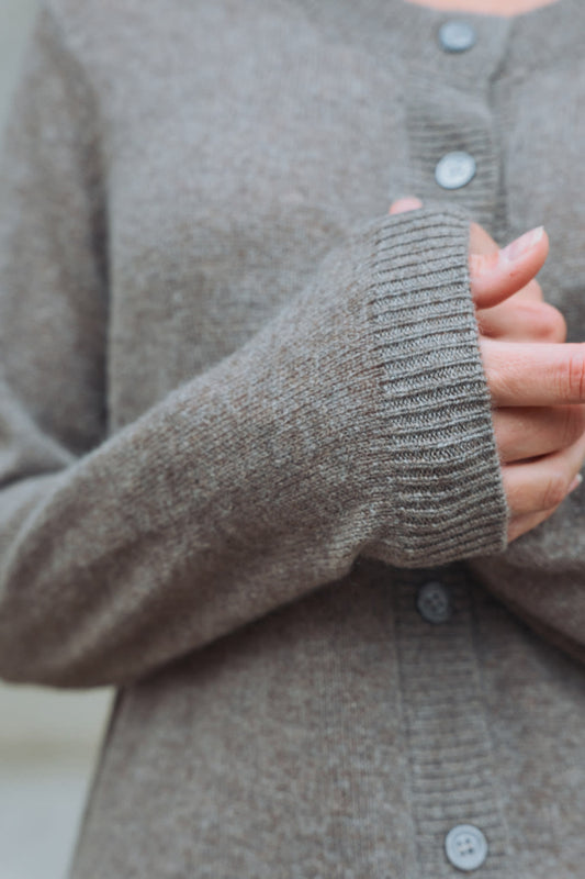 Oceania Cardigan - Dark Brown