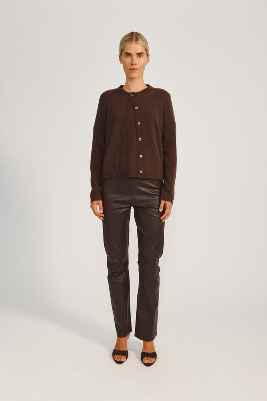 Oceania Cardigan - Espresso