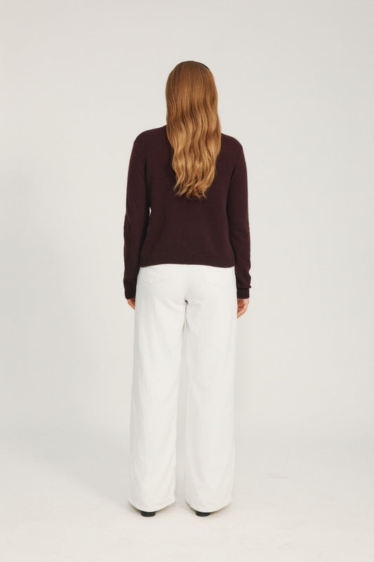 Lace Blouse - Plum