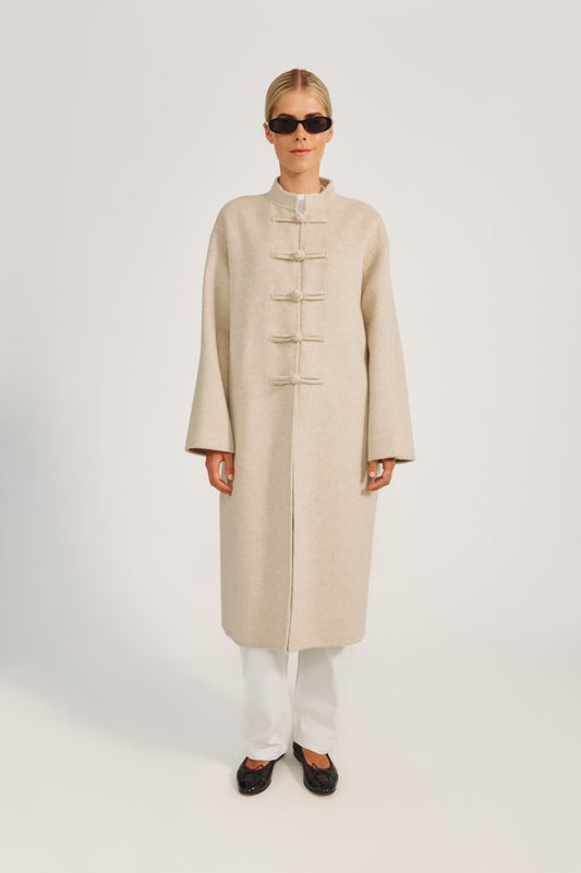 Paige Coat - Porcelain