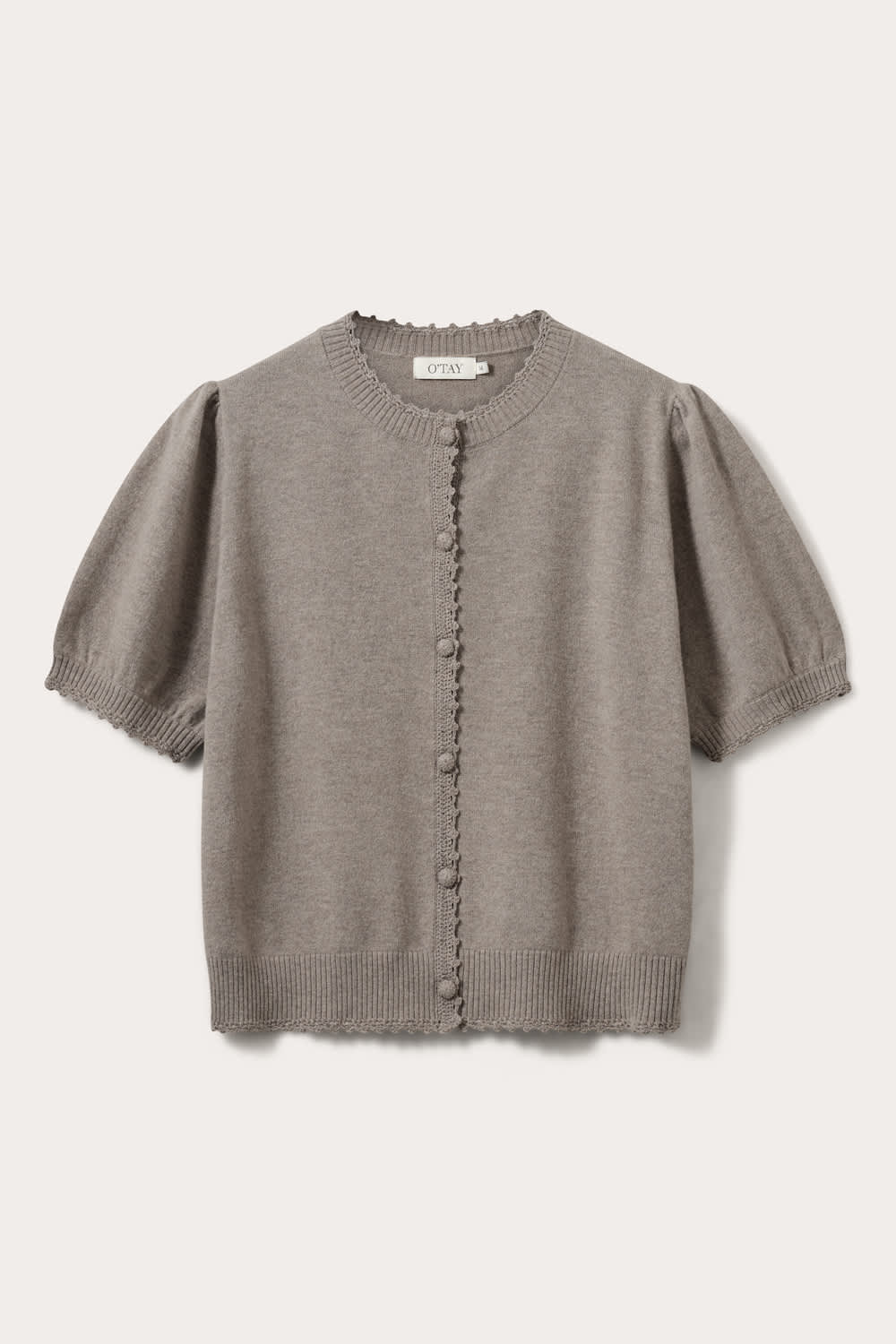 Rosie Short Sleeve Cardigan - Desert