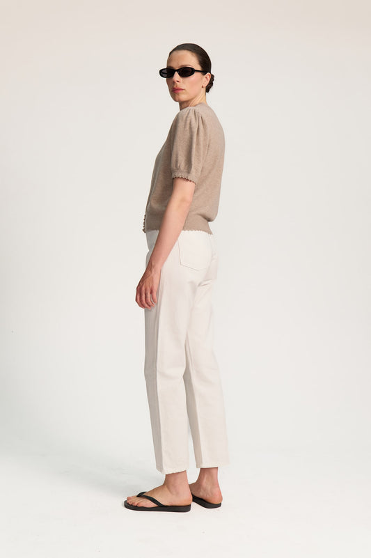Rosie Short Sleeve Cardigan - Desert
