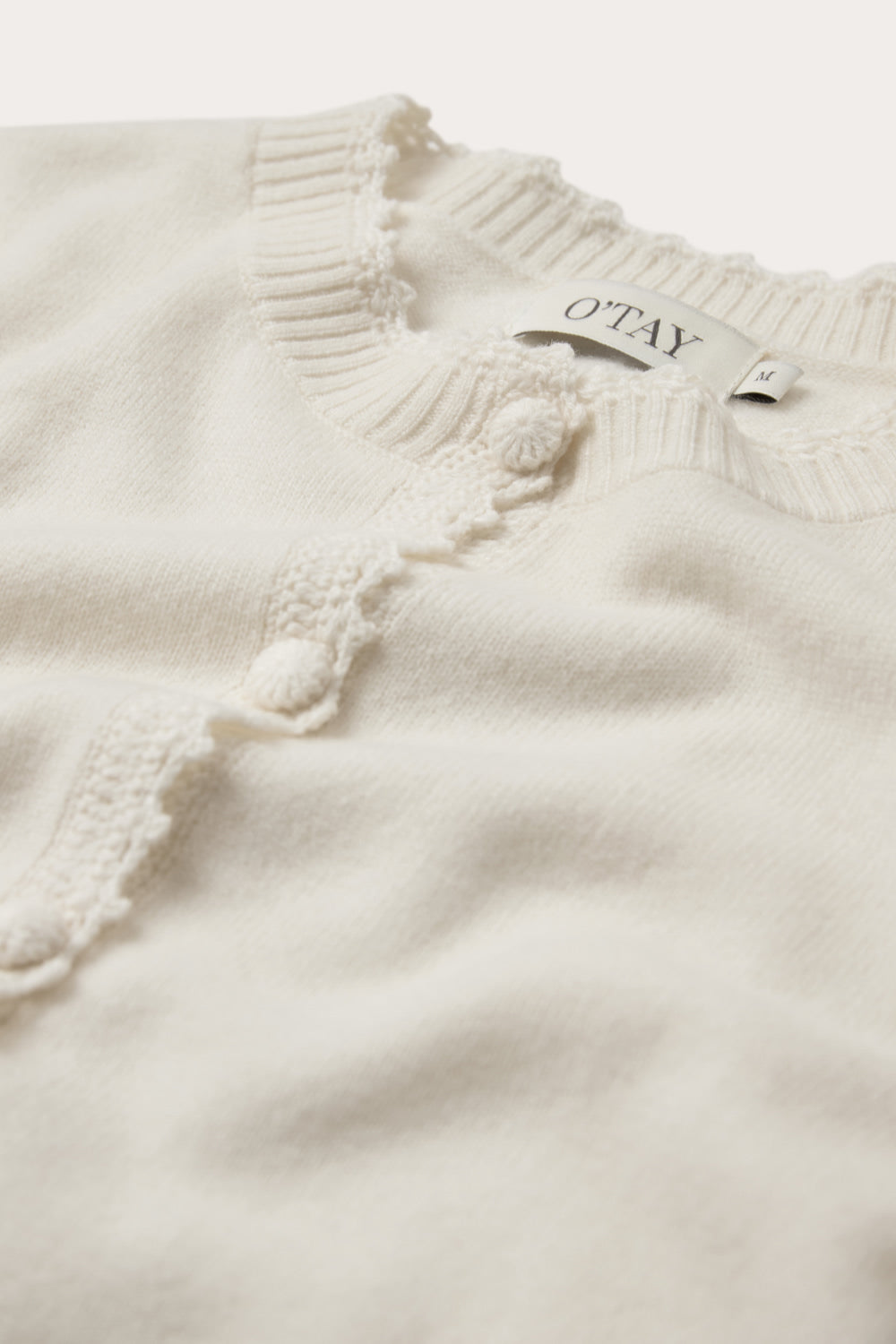 Rosie Short Sleeve Cardigan - Off White