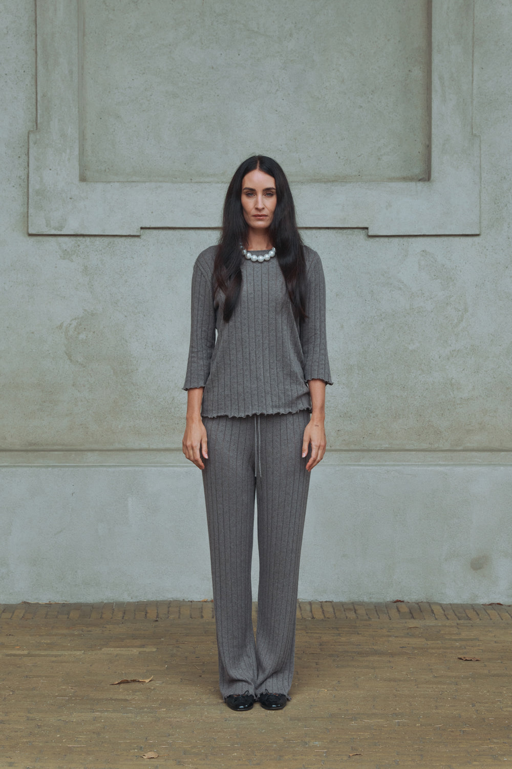 Tienna Pants - Brown Melange
