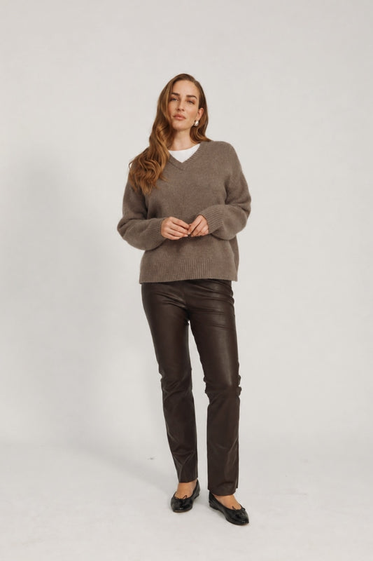 Olja Sweater Signature - Brownstone