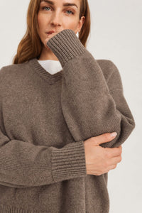 Olja Sweater Signature - Brownstone