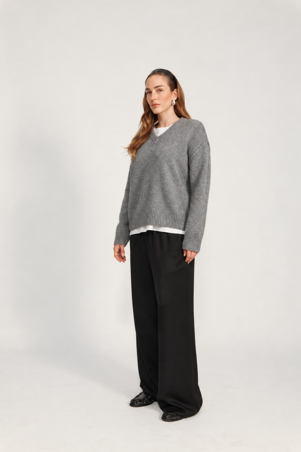 Olja Sweater Signature - Grey Melange