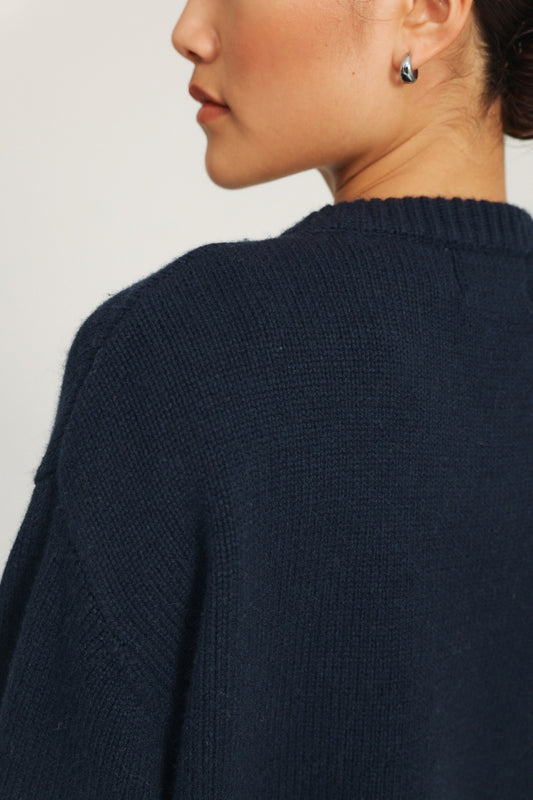 Olja Sweater Signature - Navy