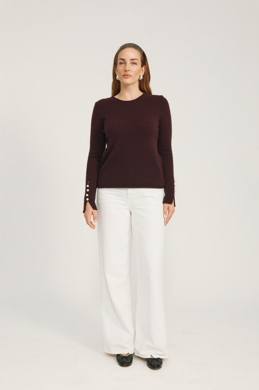 Abbelone Blouse Signature - Plum