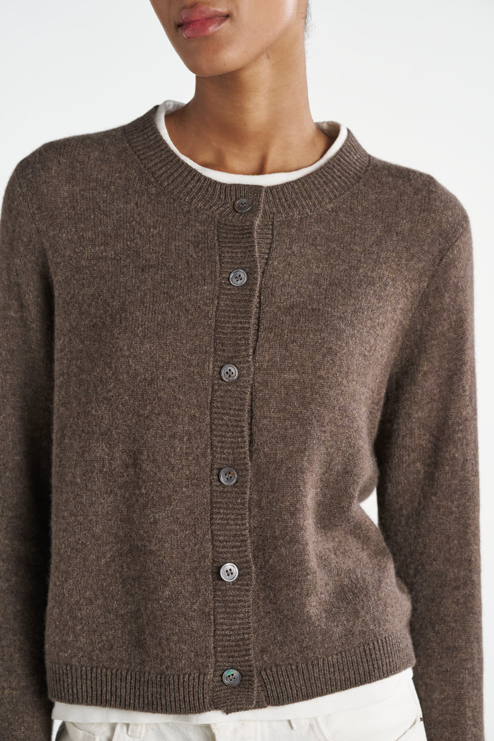 Oceania Cardigan - Dark Brown