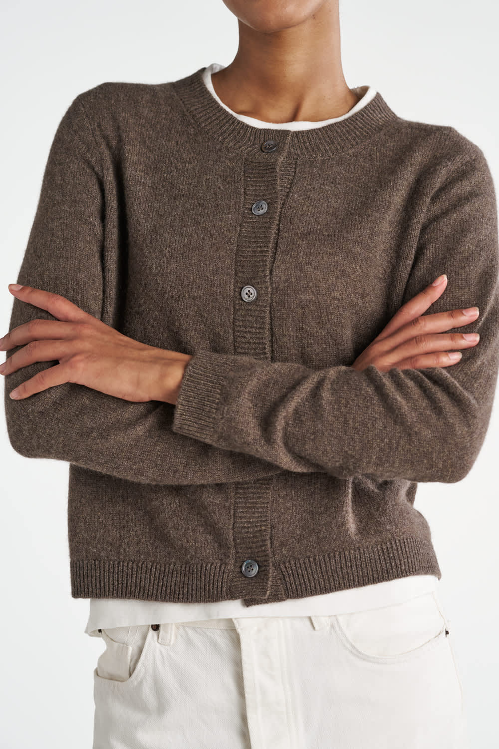 Oceania Cardigan - Dark Brown
