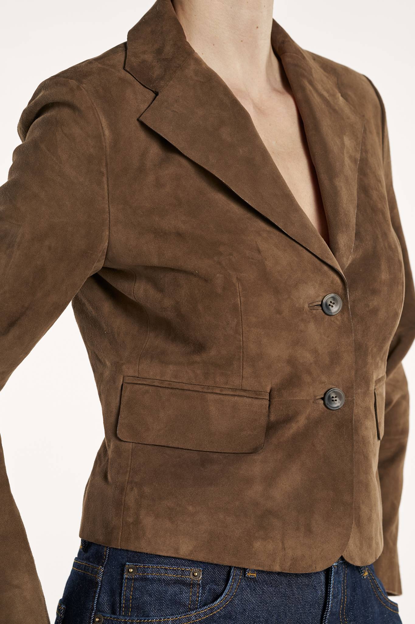 Amy Blazer Suede - Toffee Brown