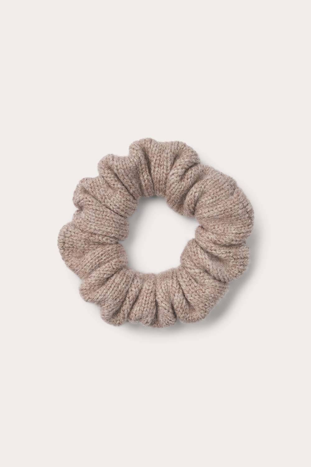 Liten Scrunchie - Lys Røykfarget